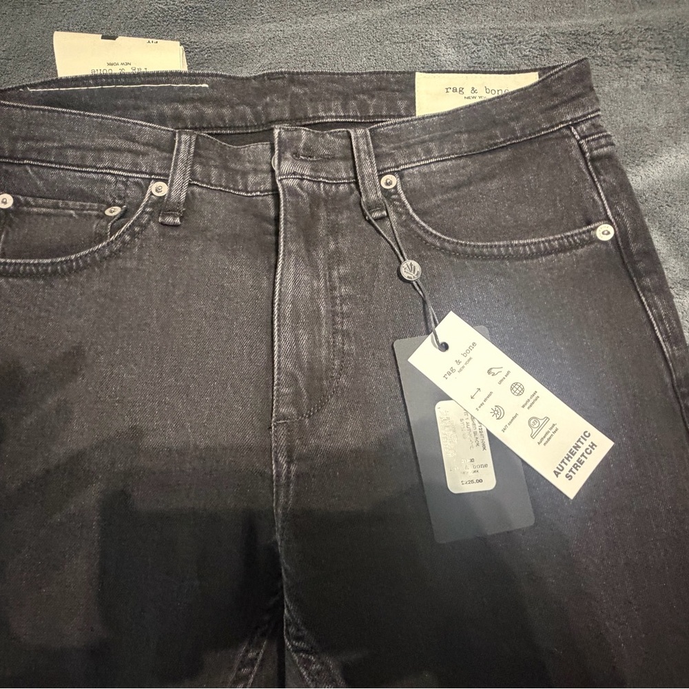 rag & bone Men’s Black Stretch Jeans